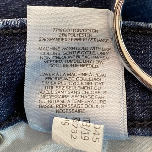 Express Mid Rise Dark Wash Legging Jean - Picture 7 of 8